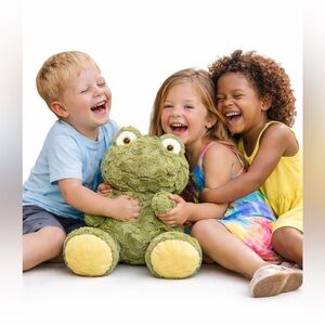 Animal Adventures Green Frog Collectible Plush Extra Large Cuddle Cozy Gift